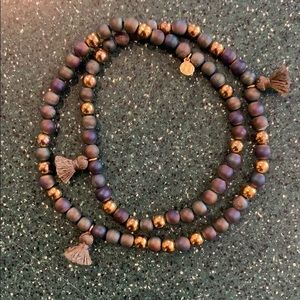 Gorjana Beaded Bracelet, Mini Tassels